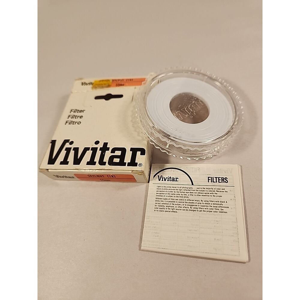 Vivitar Skylight (1A) 55 mm Lens Filter Made in Japan - NEW Old Stock. P8